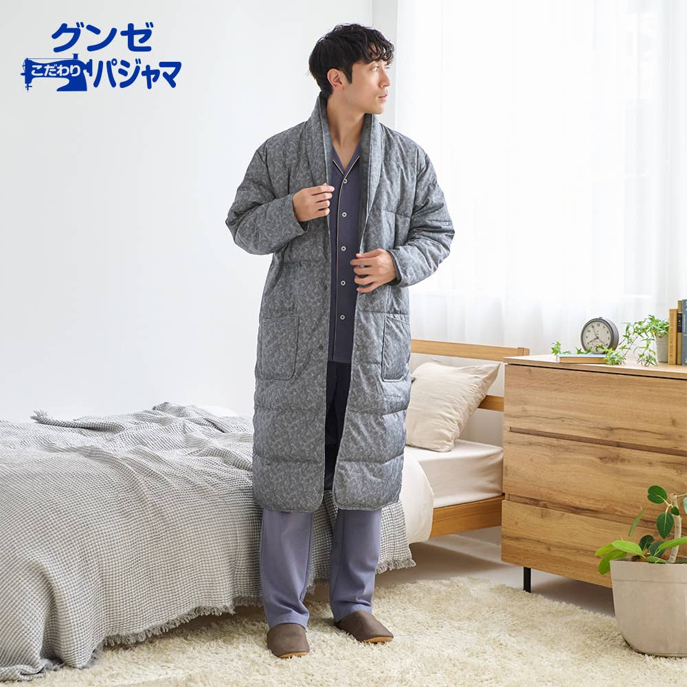 【羽毛織物】 羽絨睡袍 【包郵】